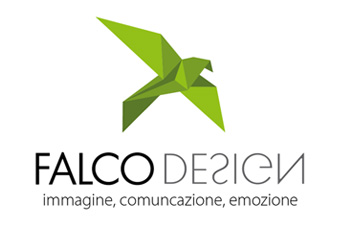 Logo Falco Deisgn + visual design for print & pixel